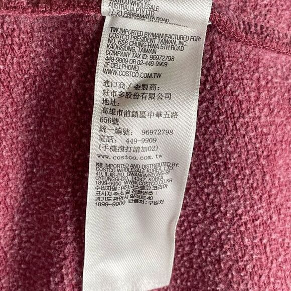 Eddie Bauer Red Fleece Cardigan Wrap - Women’s L - Picture 8 of 9